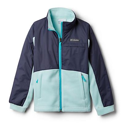 Columbia Youth Girls Benton Springs III Overlay Fleece Jacket - Spray/Nocturnal