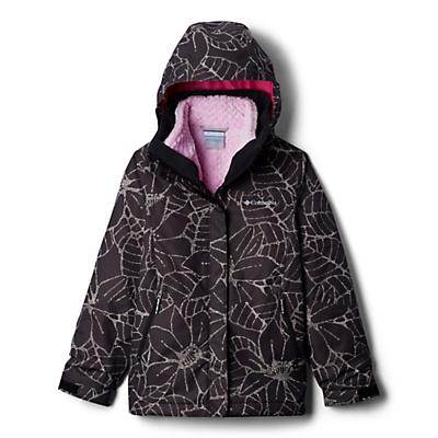Columbia Youth Girls Bugaboo II Fleece Interchange Jacket - Black Floral
