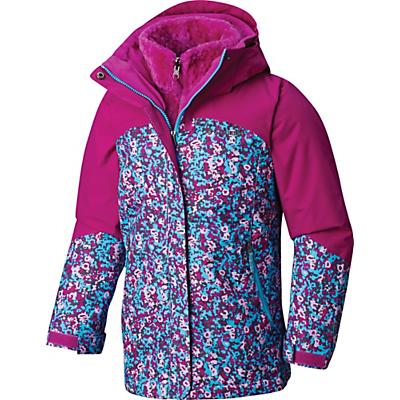Columbia Youth Girls Bugaboo II Fleece Interchange Jacket - Atoll Floral Print