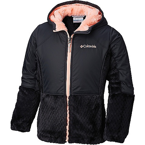 Columbia Youth Girls Fluffy Fleece Hybrid Full Zip Jacket