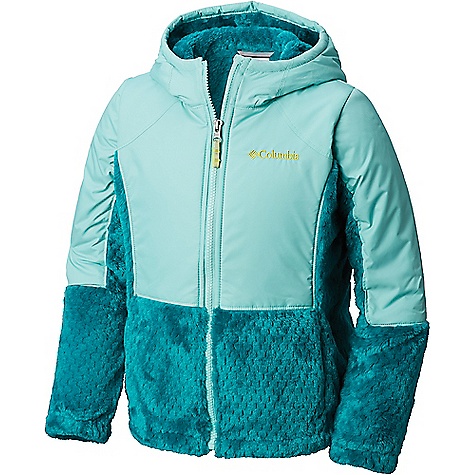 Columbia Youth Girls Fluffy Fleece Hybrid Full Zip Jacket