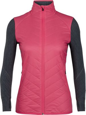 Icebreaker Women's Descender Hybrid Jacket - XS - Jet Heather / Prism product image
