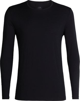 EAN 9420058522384 product image for Icebreaker Men's Tech 200 LS Crewe Top - Medium - Black | upcitemdb.com