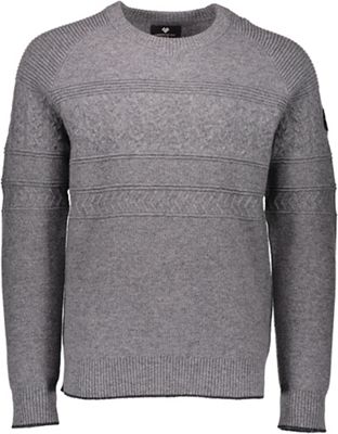 Obermeyer Men's Textured Crewneck Sweater - Small - Zinc Grey product image