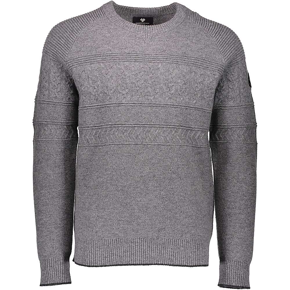 Obermeyer Men's Textured Crewneck Sweater - Small - Zinc Grey product image