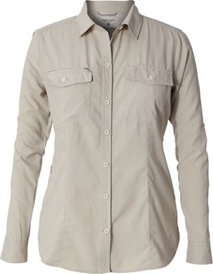 Royal Robbins Women's Bug Barrier Expedition Dry LS Shirt - XL - Soapstone product image