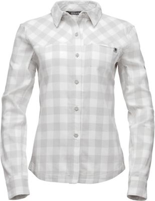 Black Diamond Women's LS Spotter Shirt - XL - Aluminum / Ice Plaid product image