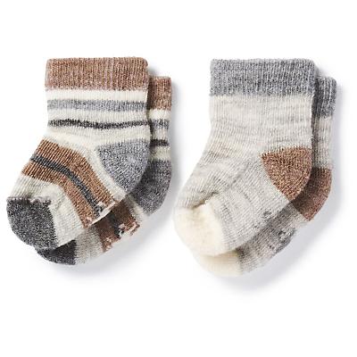 Smartwool Baby Bootie Batch Sock - 2 Pack - Fossil Heather