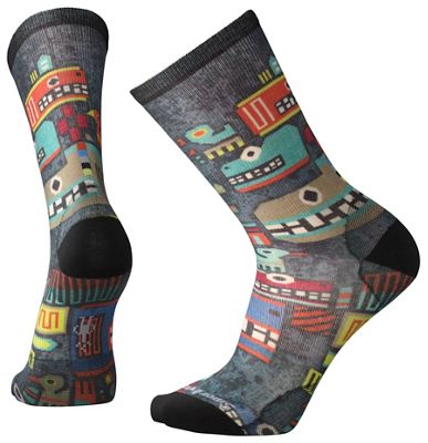 UPC 192360338142 product image for Smartwool Men's Totem Monster Printed Crew Sock - Large - Black / Multi | upcitemdb.com