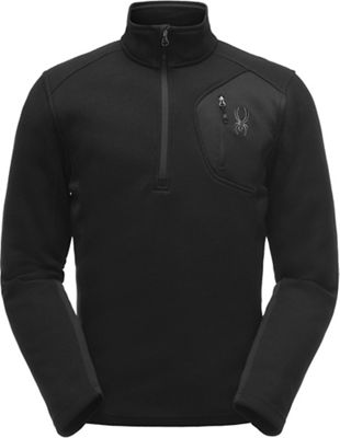 UPC 191839048506 product image for Spyder Men's Bandit Half Zip Stryke Jacket - Small - Black / Black / Black | upcitemdb.com