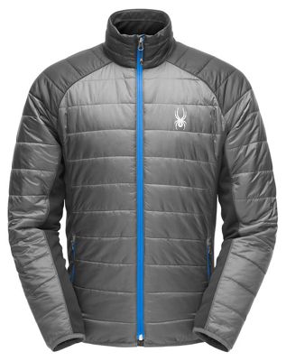 UPC 191839052008 product image for Spyder Men's Glissade Full Zip Insulator Jacket - Small - Polar / Black / Turkis | upcitemdb.com