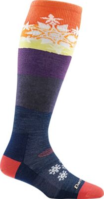Darn Tough Women's Snowflake Over The Calf Light Sock - Small - Sunset product image