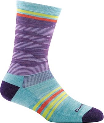 Darn Tough Women's Waves Crew Light Cushion Sock - Small - Purple product image