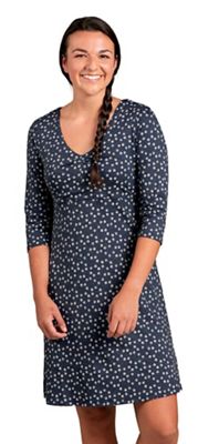 Toad & Co Women's Rosalinda Dress - XS - True Navy Daisy Chain Print product image