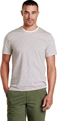 Toad & Co Men's Tempo SS Crew - Large - Salt Stripe product image