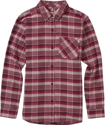 Burton Women's Grace LS Woven Top - Large - Rose Brown Sunset Plaid product image