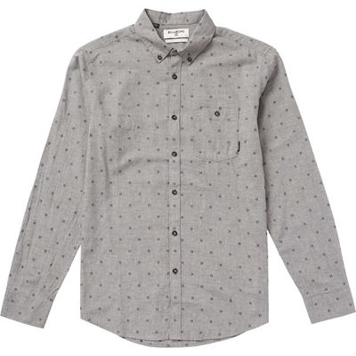 Billabong Men's All Day Jacquard LS Shirt - Medium - Pewter Heather product image