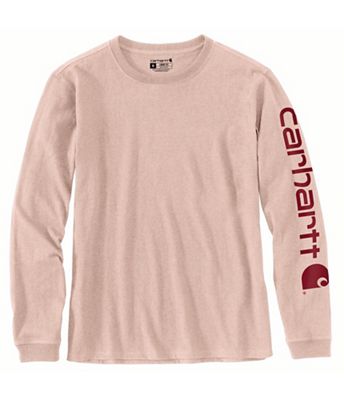 Carhartt Women's WK231 Workwear Sleeve Logo LS T-Shirt - Small - Ash Rose product image