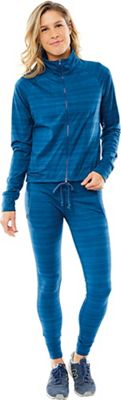 Carve Designs Women's Cameron Full Zip Top - Large - Dusk Texture product image