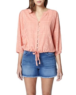 Sanctuary Women's Indio Tie Front Top - Large - Canyon product image