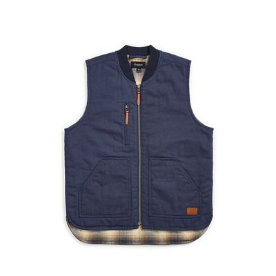 Brixton Men's Abraham Vest - Small - WASHED NAVY product image