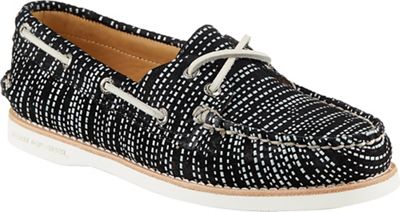 Sperry Women's Authentic Original Seasonal Shoe - 7.5 - Black / White Snake product image