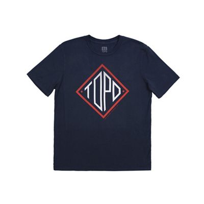 Topo Designs Men's Diamond SS Tee - Medium - Navy product image