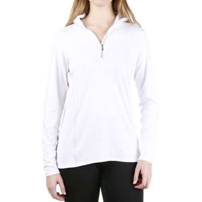 Snow Angel Women's Veluxe Essential Zip-T - Small - White/Silver product image