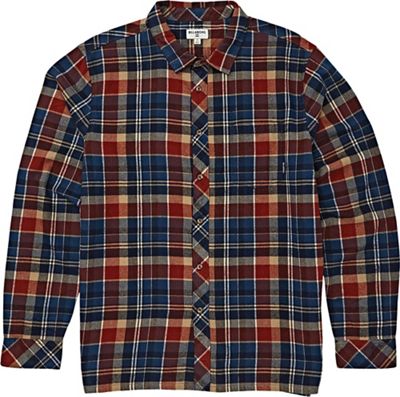 Billabong Mens Coastline Long Sleeve Shirt - Medium - Dark Blue