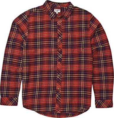 5563281 Billabong Mens Freemont Flannel - Medium - Sangria sku 5563281