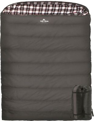 TETON Sports Fahrenheit Mammoth 0F Queen Size Sleeping Bag, Grey