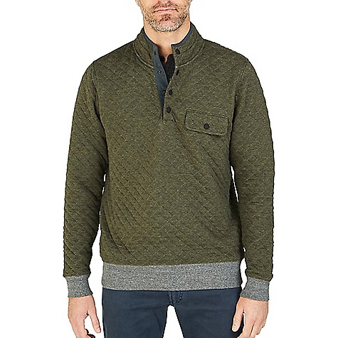 Faherty Quilted Snap Pullover Sweater