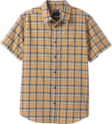 Prana Mens Bryner Shirt - Slim - Small - Toffee