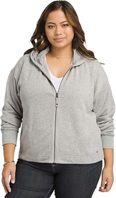 Prana Women's Cozy Up Zip Up Jacket - Plus - 1X - Heather Grey product image