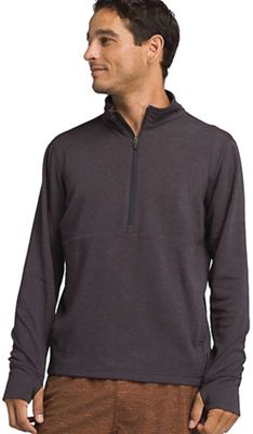 Prana Men's Jarvis 1/2 Zip Top - Small - Charcoal product image