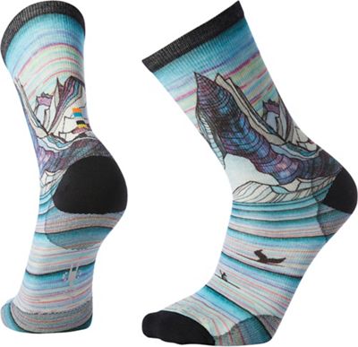 UPC 192362258769 product image for Smartwool Men's Curated Surf Lineup Crew Sock - Large - Dark Blue Steel | upcitemdb.com