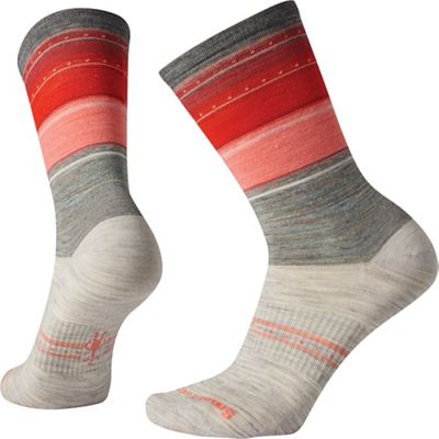 Smartwool Women's Sulawesi Stripe Crew Sock - Medium - Ash product image