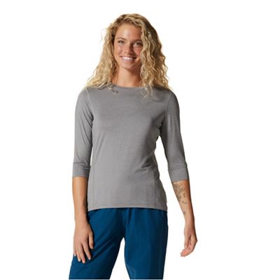 Mountain Hardwear Women's Crater Lake 3/4 Crew - Large - Manta Grey Heather product image