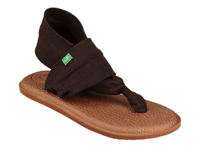 Sanuk Women's Yoga Sling 2 Metallic LX Sandal - 10 - Chocolate Brown/Metallic Bronze product image