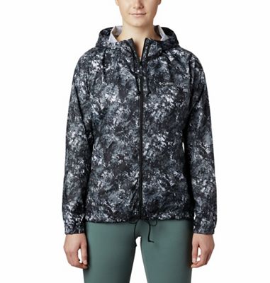 Columbia Women's Flash Forward Printed Windbreaker Jacket - Small - Black Rubbed Texture product image
