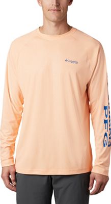 Columbia Men's Terminal Deflector LS Shirt - Large - Bright Nectar / Vivid Blue product image
