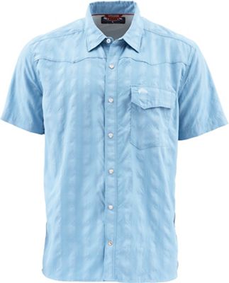 Simms Men's Big Sky SS Shirt - Small - Faded Denim product image