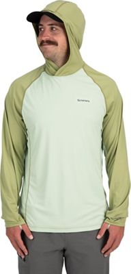 Simms Men's BugStopper SolarFlex Hoody - Medium - Light Green / Sage Heather product image
