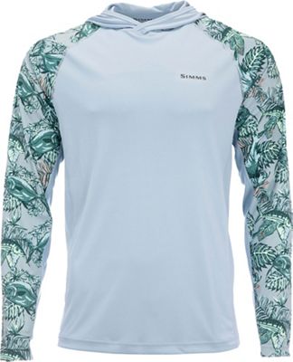Simms Men's SolarFlex Hoody Print - XL - Slamdown Steel Blue product image