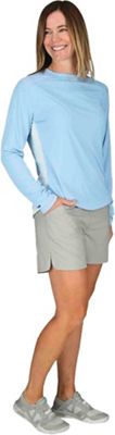 Simms Women's SolarFlex LS Crewneck - XL - Faded Denim product image