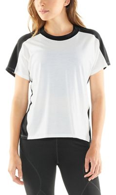 Icebreaker Women's Kinetica LS Crewe - XL - Snow / Black product image
