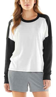Icebreaker Women's Kinetica SS Crewe - Small - Snow / Black product image