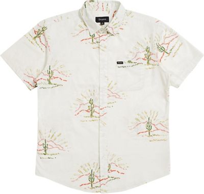 Brixton Men's Charter Print S/S Woven Shirt - Small - Dove product image