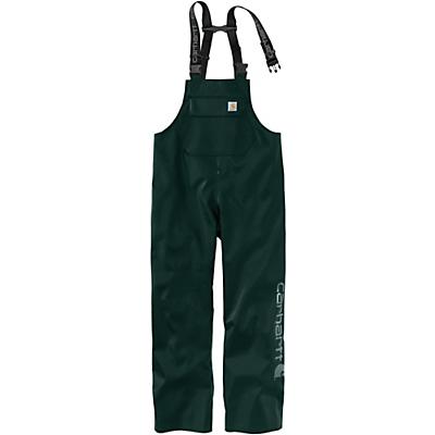 Carhartt Midweight Waterproof Rain Storm Bib Overall - Canopy Green - Men