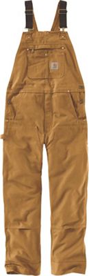 60584564 Heavyweight Cotton Duck Bib Overalls for Men -  Brown - 40 in. Waist x 32 Inseam in.